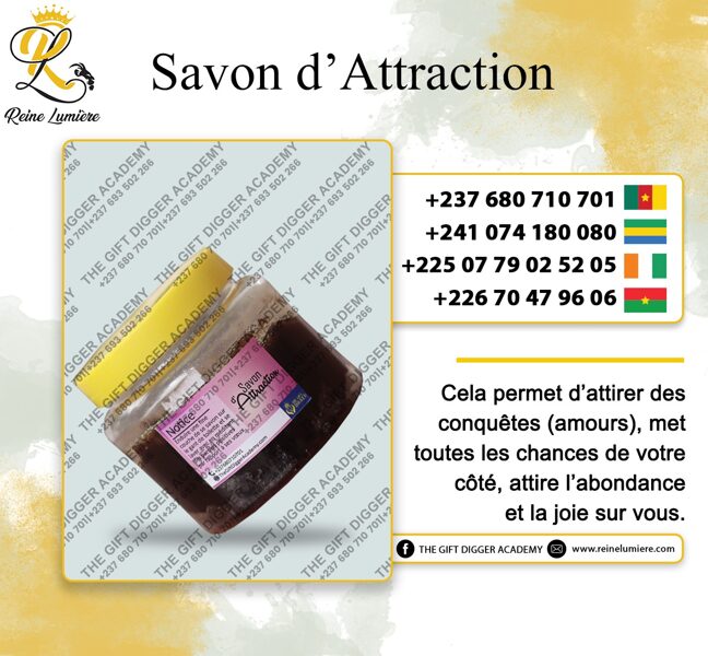 SAVON D'ATTRACTION